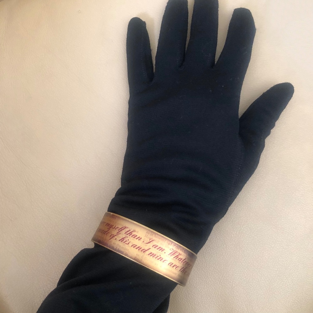 ’Wuthering Heights’ Adjustable Brass Cuff Bracelet